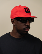 Load image into Gallery viewer, Worn By Few Fire Red Nylon Snapback Hat
