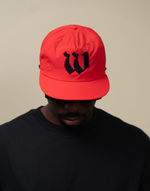 Load image into Gallery viewer, Worn By Few Fire Red Nylon Snapback Hat
