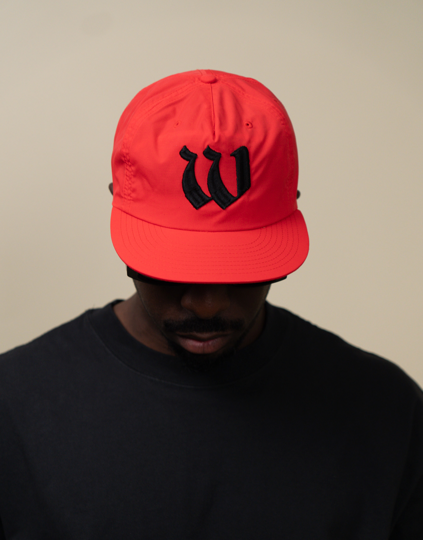 Worn By Few Fire Red Nylon Snapback Hat