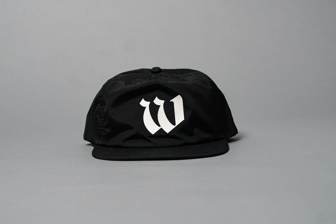 Worn By Few Black Performance Nylon Snapback