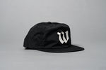 Load image into Gallery viewer, Worn By Few Black Performance Nylon Snapback
