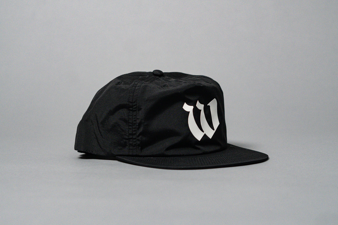 Worn By Few Black Performance Nylon Snapback