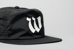 Load image into Gallery viewer, Worn By Few Black Performance Nylon Snapback
