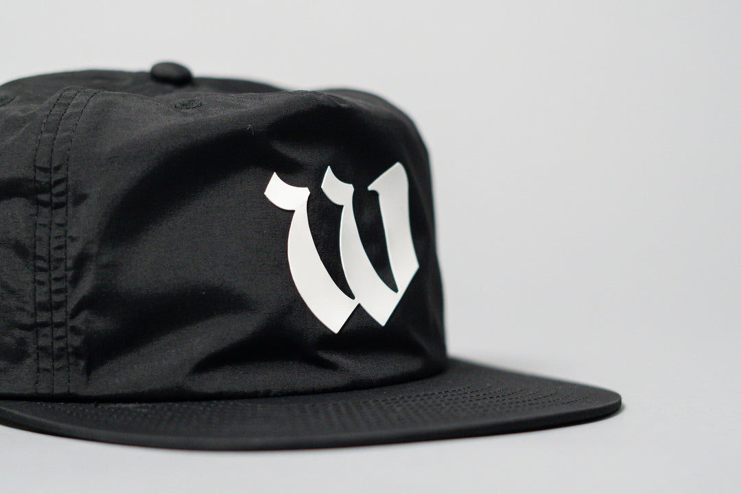 Worn By Few Black Performance Nylon Snapback