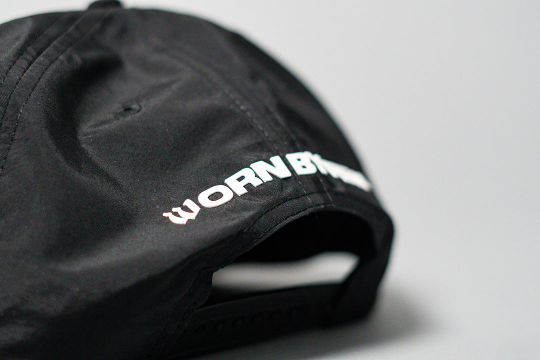 Worn By Few Black Performance Nylon Snapback