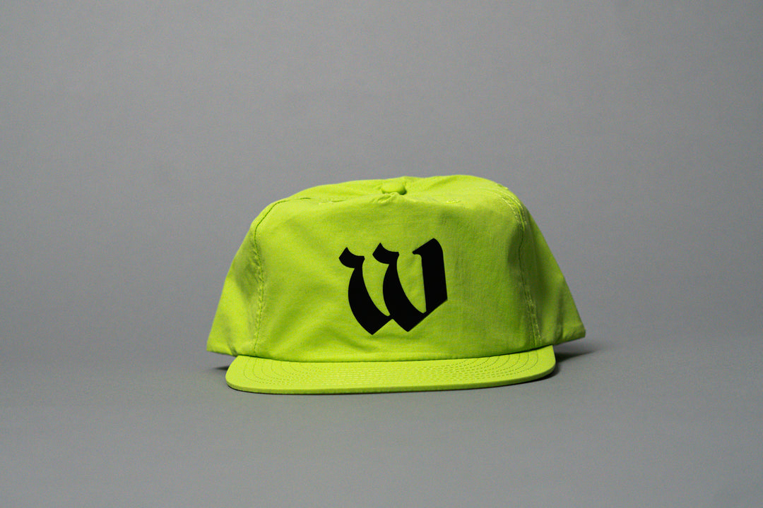 Worn By Few Static Yellow Performance Nylon Snapback