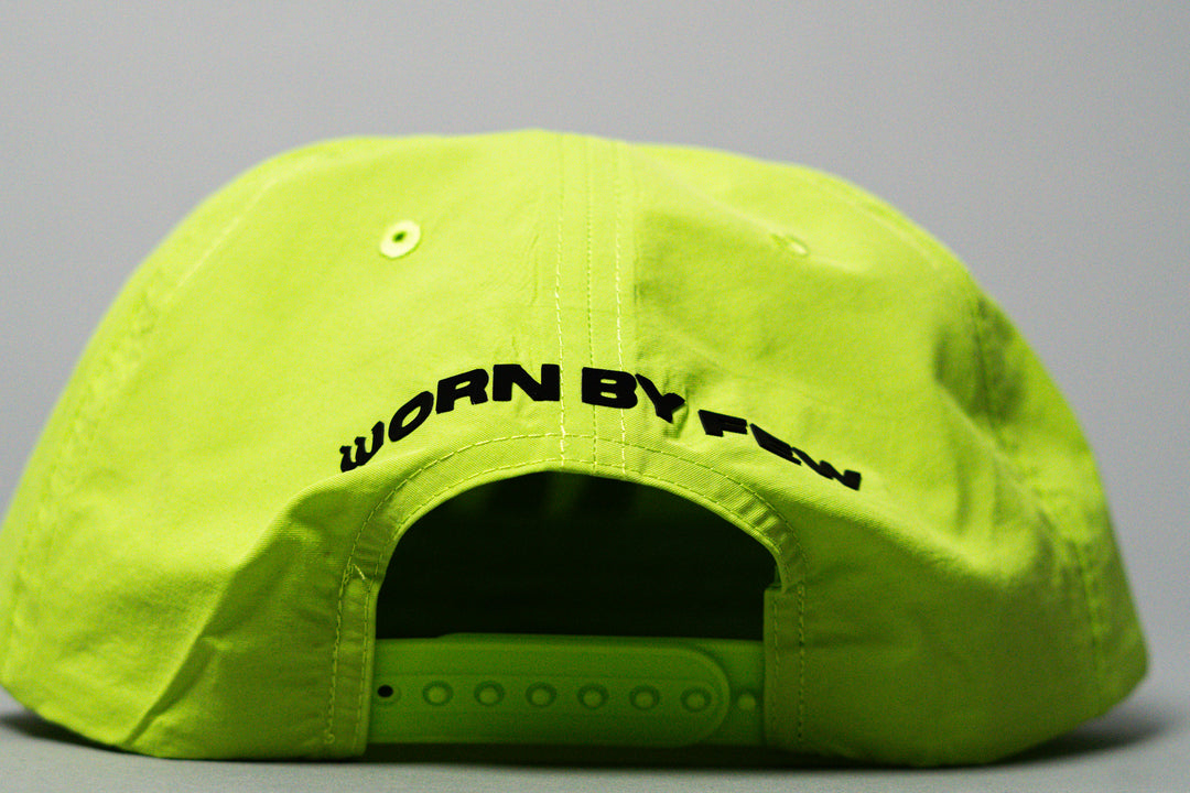 Worn By Few Static Yellow Performance Nylon Snapback