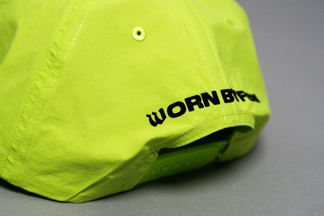 Worn By Few Static Yellow Performance Nylon Snapback