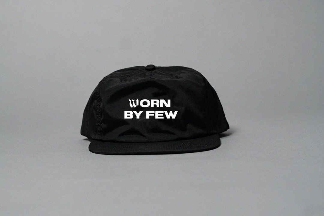 Worn By Few Black Performance Nylon Snapback